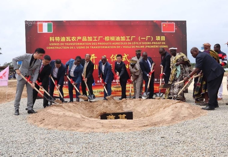 09/08/23  Cte dIvoire : les travaux de construction de lusine production dhuile de palme lancs  Guitry